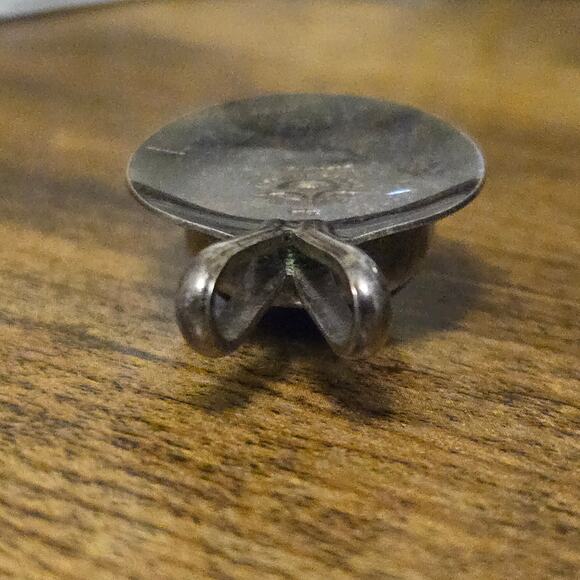 Vintage Robert Nillson Signed Sterling Silver & Black Onyx Modernist Pendant - Picture 7 of 16